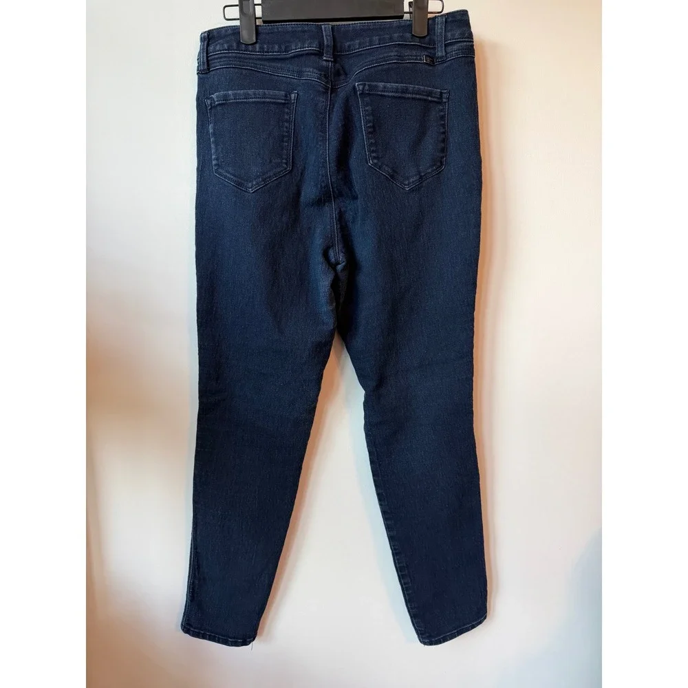 1822 Denim Womens Skinny Jeans Dark Wash Blue Stretch Denim Pants Size 10